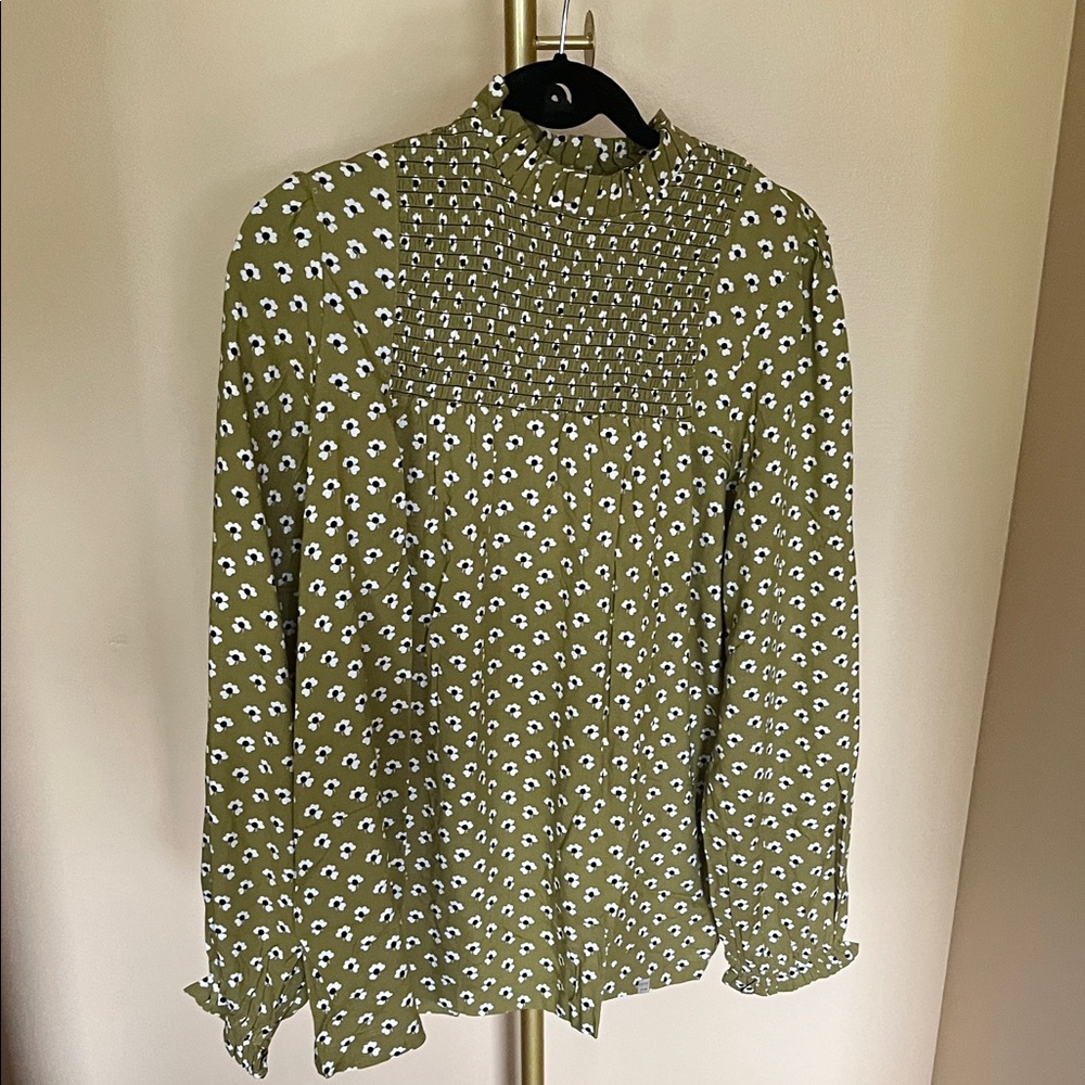 Orla Kiely Green Floral Blouse